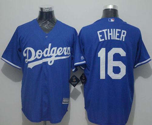 Dodgers #16 Andre Ethier Blue New Cool Base Stitched MLB Jersey - Click Image to Close